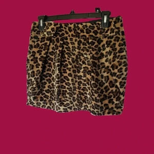 -Romance papa women mini skirt animal print size M